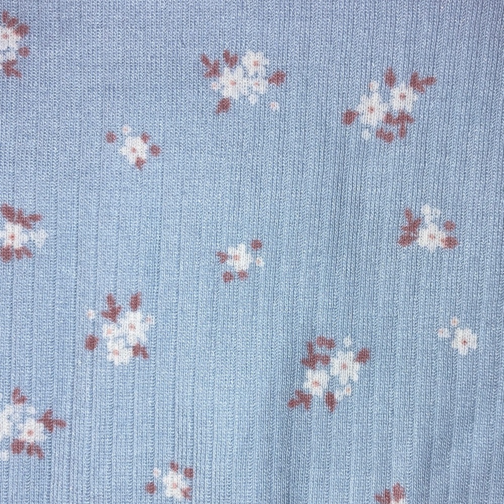 #134. 🆕 NWT - Cloud Island - Light Blue Floral Long Sleeve Bodysuit Dress - Picture 9 of 9